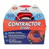 Plumb Tech 5/8-in. x 25' Premium Red Nitrile Rubber Multi-Purpose Hot/Cold Water Hose, Contractor, 500 PSI HWE16025